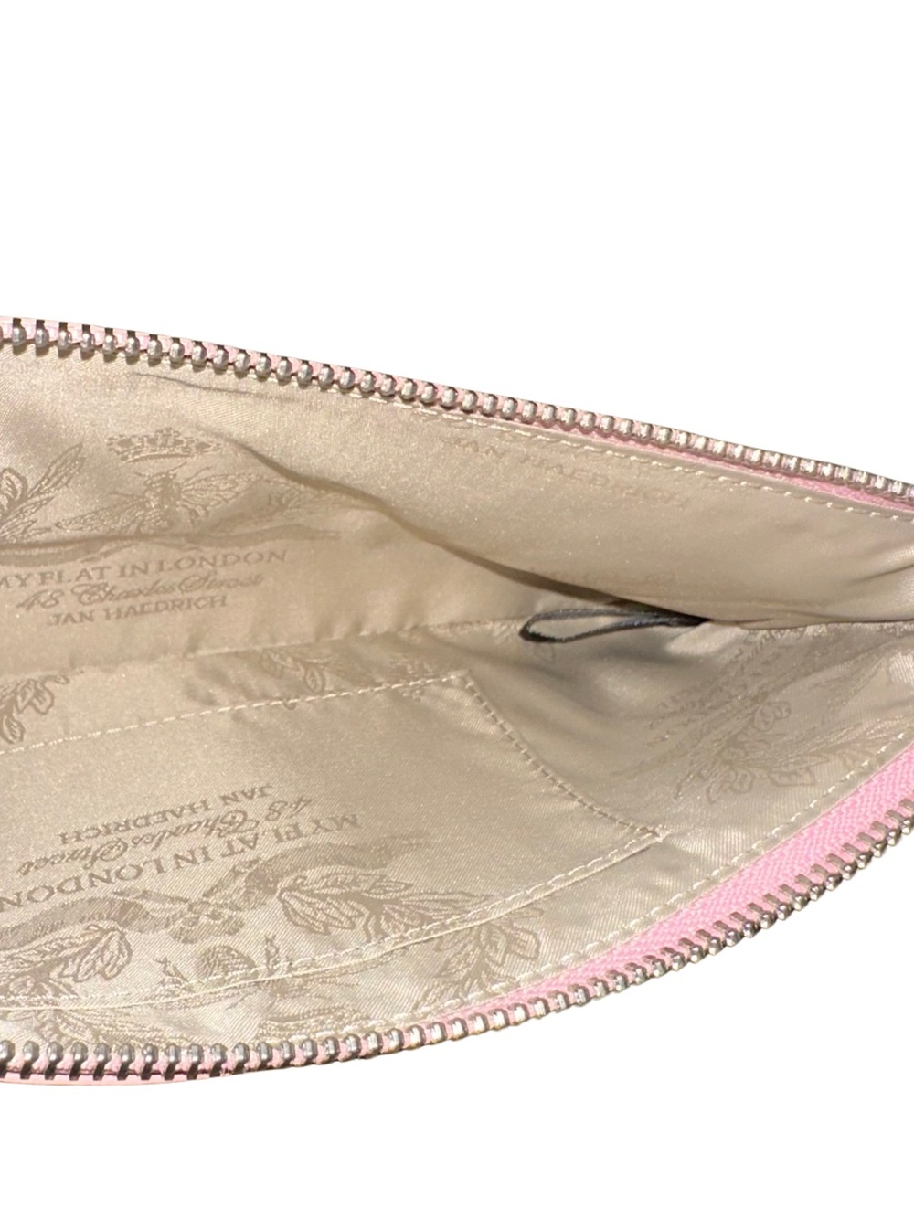 NEW My Flat in London by Brighton Pink Wristlet w/ Tassel Charm & Dust Bag RARE - Picture 5 of 6
